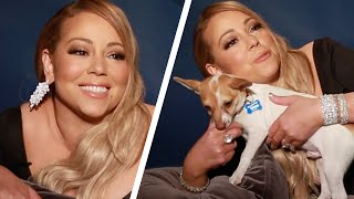 Mariah Carey Plays With Puppies While Answering Fan Questions [upl. by Mauro]