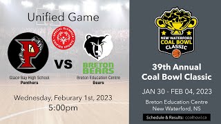 Coal Bowl 2023 Unified Game  Breton Education Centre vs Glace Bay High School [upl. by Ayerhs866]