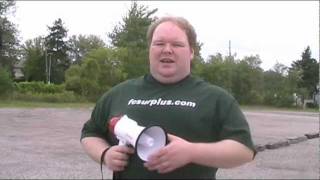 Pyle pmp35r Bullhorn Megaphone Demonstration [upl. by Sparke]