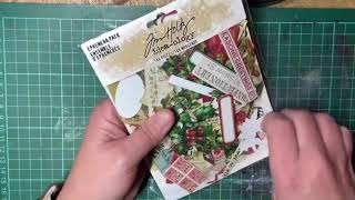 Kaartje Tim Holtz kerst [upl. by Adamson741]