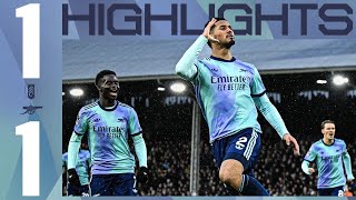 HIGHLIGHTS  Fulham vs Arsenal 11  Saliba  Premier League [upl. by Otrebcire]