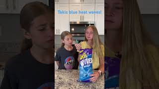 Trying takis blue heat waves🌊 takis tastetest [upl. by Annekam]