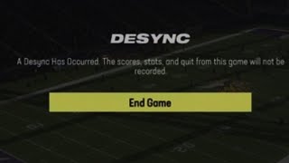 DESYNC GLITCH ON MADDEN [upl. by Attaymik]