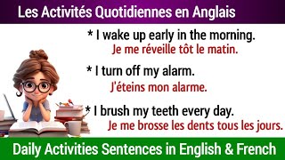 Les Activités Quotidiennes avec Conversation en Anglais  Daily Activities in French amp English [upl. by Yeta]