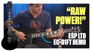 Streamlined ESP LTD Deluxe EC01FT Electric Guitar Demo [upl. by Kcirrem127]