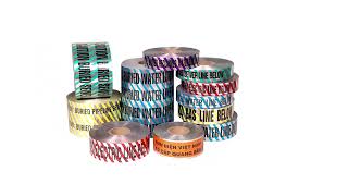 Aluminium foil detectable underground warning tape [upl. by Aettam]