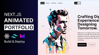 Nextjs Animated Portfolio Website with Framer Motion amp Tailwind CSS  Nextjs Beginner Project [upl. by Assennav656]