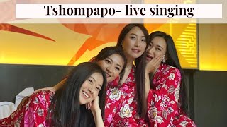 TSOMPAPO  Tshering Yangdon Pinky  Live Singing  Music Video  Bhutan [upl. by Onahpets]