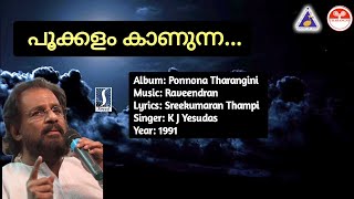 Pookkalam Kaanunna  Ponnona Tharangini  Karaoke  Raveendran  Sreekumaran Thampi [upl. by Esaj]