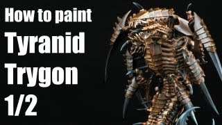 How to paint a Tyranid Trygon Warhammer 40k Airbrush tutorial 12 [upl. by Eislehc398]