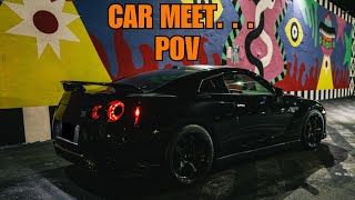 MIAMI CAR MEET  POV NISSAN GTR [upl. by Aramac951]