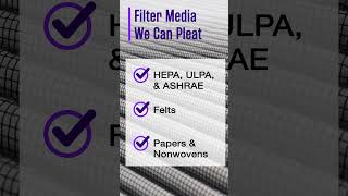 Custom Filter Manufacturing Media We Can Pleat [upl. by Ydissahc374]