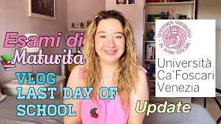 Back to School Update📚ultimo giorno di scuola maturitàuniversità [upl. by Trilby]