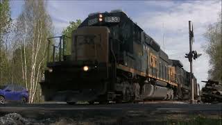 CSX L072 at Costigan ME [upl. by Nairrot]