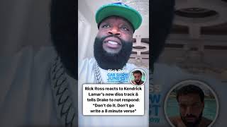 Rick Ross reacts to Kendrick Lamars new diss track amp tells Drake to not respond [upl. by Enaitsirk]