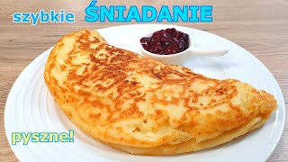 Zostało trochę twarogu Polecam przepyszny omlet sernikowy 👌 doskonałe ciepłe i szybkie śniadanie 👍 [upl. by Defant68]