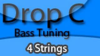 Drop C Bass Tuning Lesson Four String [upl. by Vijar]