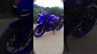 New model r15 v4 racing Blue r15 bike riderbikelover youtubeshorts viralvideo shorts yamaha [upl. by Derry]