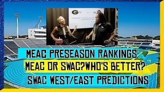 MEAC Preseason Ranking SWAC WestEast Predictions Whos Better SWAC or MEAC l Jaguar Journal [upl. by Atnamas857]