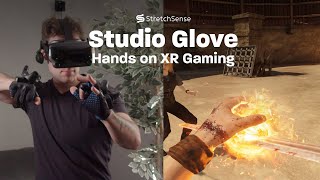 Hands On XR Gaming Blade and Sorcery with StretchSense [upl. by Brana912]