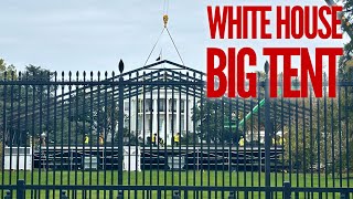 Big something going up on the South Lawn of the White House [upl. by Worra]