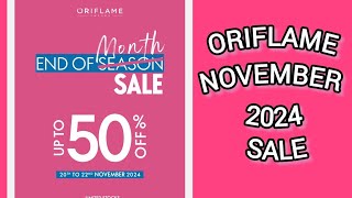 Oriflame November 2024 month end sale Flyer [upl. by Schnur]