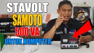 Stabilizer Samoto 500va Cocok Komputer 350 Watt  Stavolt For PC [upl. by Anauqcaj285]