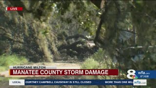 WFLA Hurricane Milton coverage in Manatee County [upl. by Nueoht]