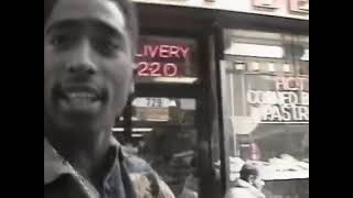 the goat 🐐 in NYC spitting bars 🍸 🔥 with a 22 ounce of brew walking the streets tupacshakur rap [upl. by Lana]