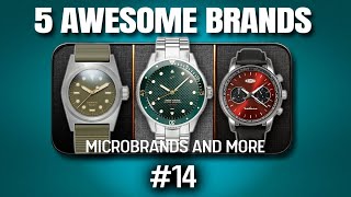 5 microbrand watches to rediscover Part 14  Presentation and opinions [upl. by Itnahsa]