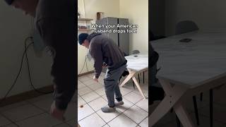 Americans vs Africans dropping food 🤣 marriage relatable mixedcouple husbandwife viral comedy [upl. by Goodspeed]