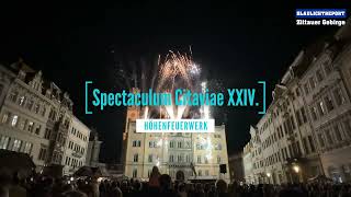 Spectaculum Citaviae XXIV  Höhenfeuerwerk in Zittau [upl. by Arvy59]