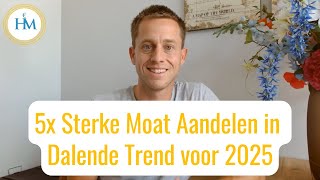 Aandelen Analyses 2025 Sterke Moat Aandelen in Dalende Trend  Happy Investors aandelen beleggen [upl. by Eyahc]