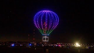 Albuquerque International Balloon Fiesta 2023  Drone Light Show And Fireworks [upl. by Evoy]