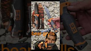 knife bear grylls start a fire samsung fire knife feu couteau survival beargrylls survivor [upl. by Nafis]