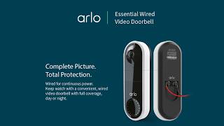 Arlo Essential 2 2k Video Doorbell  Home Security Camera With TwoWay Audio  Video Doorbell [upl. by Rialcnis]