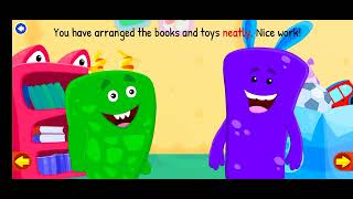 Chomping Monsters 👹 Lets Clean 🧹🚮cartoon cartoongames play kidskidloland kidsvideo learning [upl. by Anec]