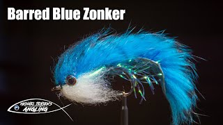 Barred blue zonker  streamer fly tying tutorial [upl. by Areip660]