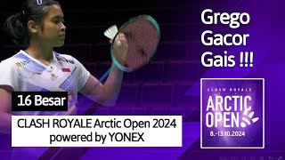 Grego Gacor Gais  R16 Arctic Open Super 500  Live Badminton Reaction [upl. by Elle]