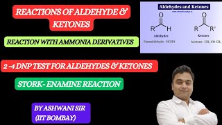 REACTION WITH AMMONIA DERIVATIVES II 2 4 DNP TEST II ALDEHYDE amp KETONE CLASS 12 CHEMISTRY [upl. by Nowaj]