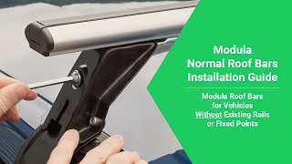 How to Fit Modula Roof Bars for Vehicles with No Roof Rails PlainNormal Roofs  DriveDen [upl. by Nessim212]