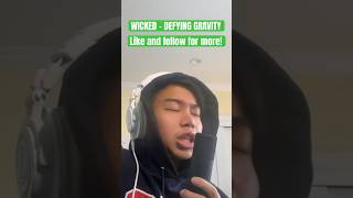 Can this 18yearold Defy Gravity 🤯 wicked singing FULL VERSION OUT NOW ⬆️⬆️⬆️ [upl. by Wescott]