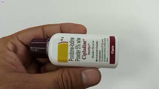 Cipladine Powder  Povidone iodine 5 powder  Cipladine Powder Uses Side effects Fayde Review Hindi [upl. by Lizned11]