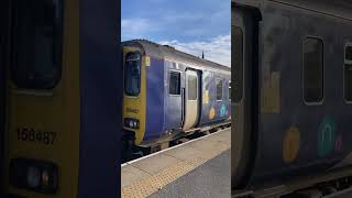 156487 departing Saltburn for bishop Auckland on the 19924 saltburn bishopauckland train [upl. by Assilrac]