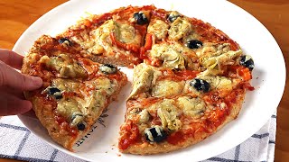 Pizza SIN harina  Receta muy rápida y fácil [upl. by Neerehs]