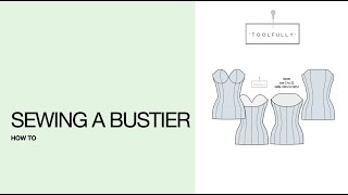 Sewing a bustier Add on [upl. by Lyford561]