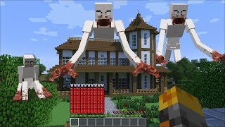 GIANT SCP 096 APPEAR IN MY HOUSE IN MINECRAFT DANGEROUS MONSTERS DESTROY HOUSE Minecraft Mods [upl. by Delia]