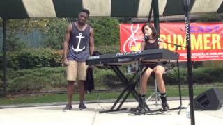 Christina Grimmie and Matthew Schuler singing quotStayquot at East Hills [upl. by Hildegarde976]