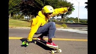 Longboard 🛹 TopMount v DropThrough Power Slides Video [upl. by Korten656]