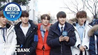 Spotted at Music bank 뮤직뱅크 출근길  Sunmi Momoland JBJ ChungHa The Unit TRCNG 20180126 [upl. by Hanan]